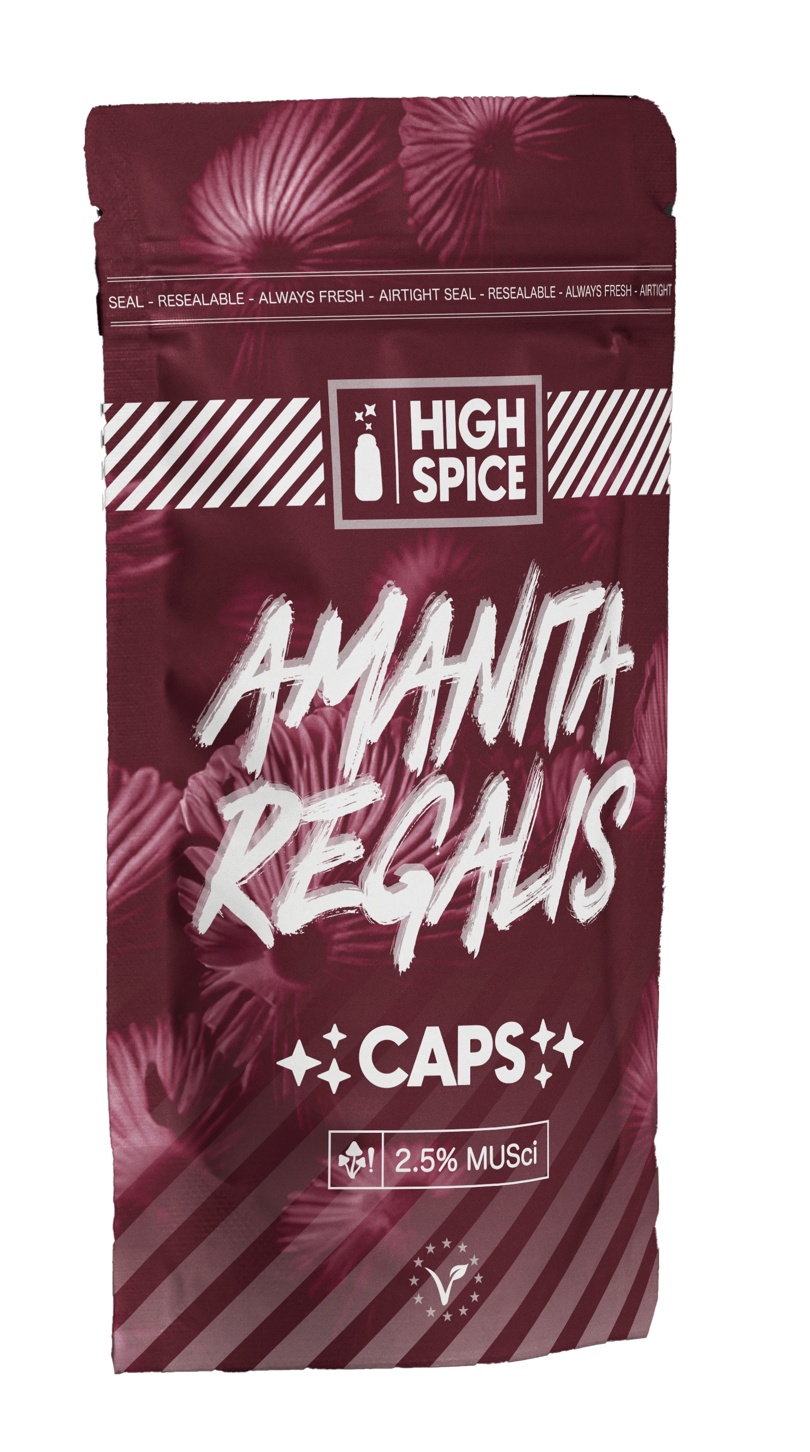 High Spice Amanita Regalis Mushroom Caps 3g 2.5mg
