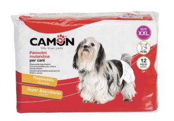 Camon Disposable Dog Diaper XXL Size 70/80cm x12