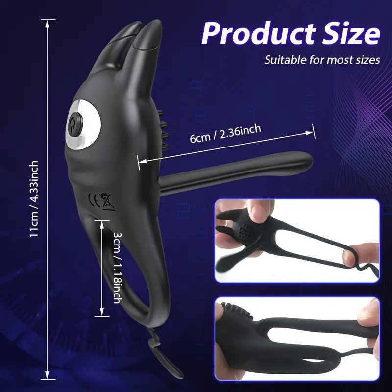 Cock Ring, with 10 Modes Vibrator