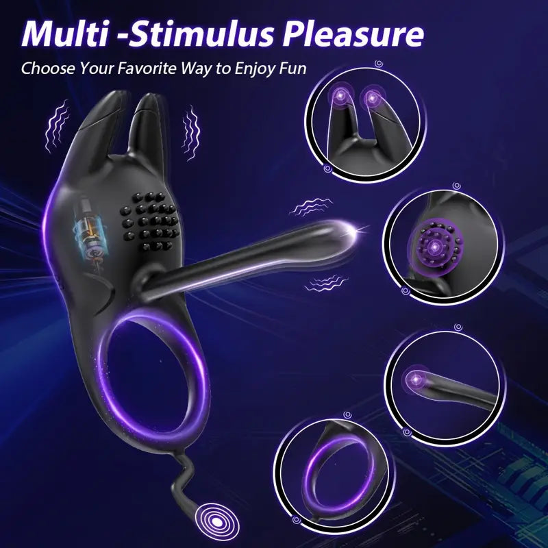 Cock Ring, with 10 Modes Vibrator