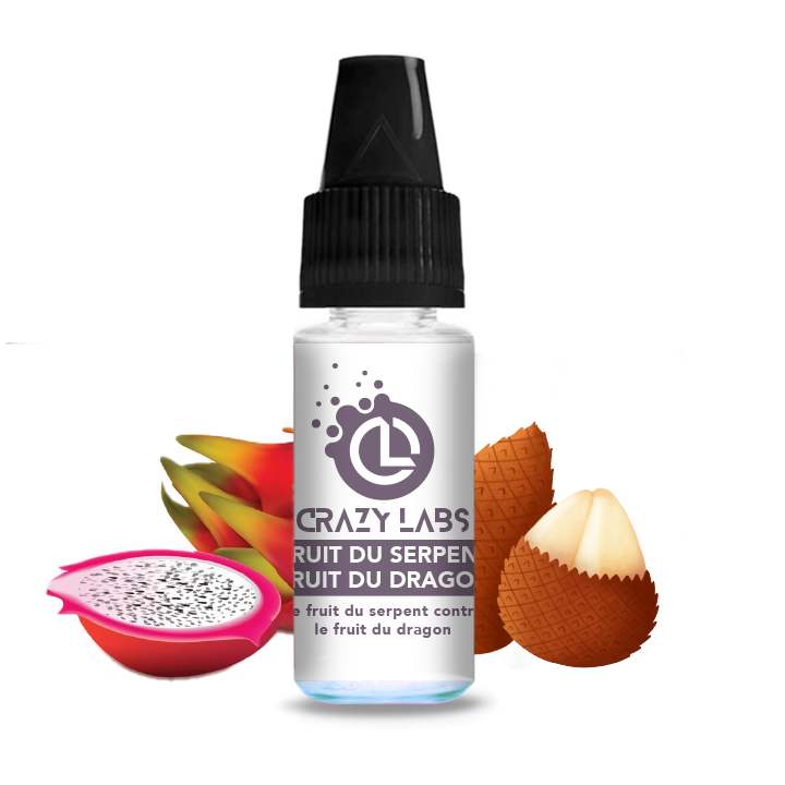 Crazy Labs Snake Fruit Dragon Fruit (Fruit Du Serpent/Fruit Du Dragon) Nic Salt 10ml