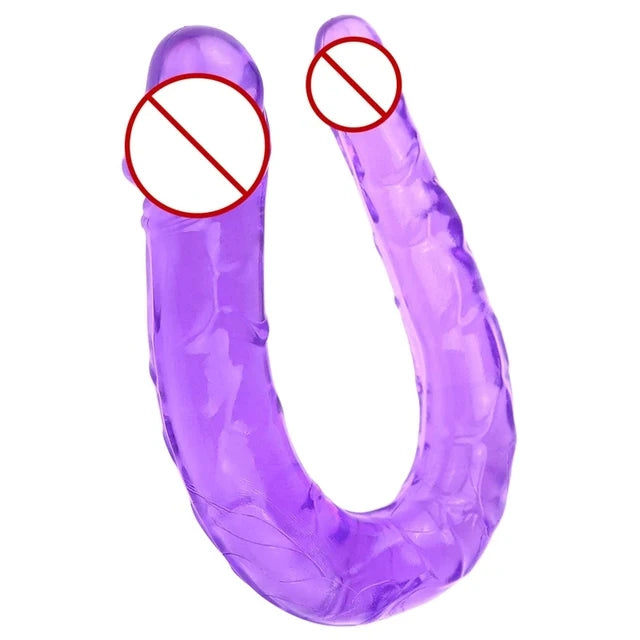 Double Dildos U Shape Purple