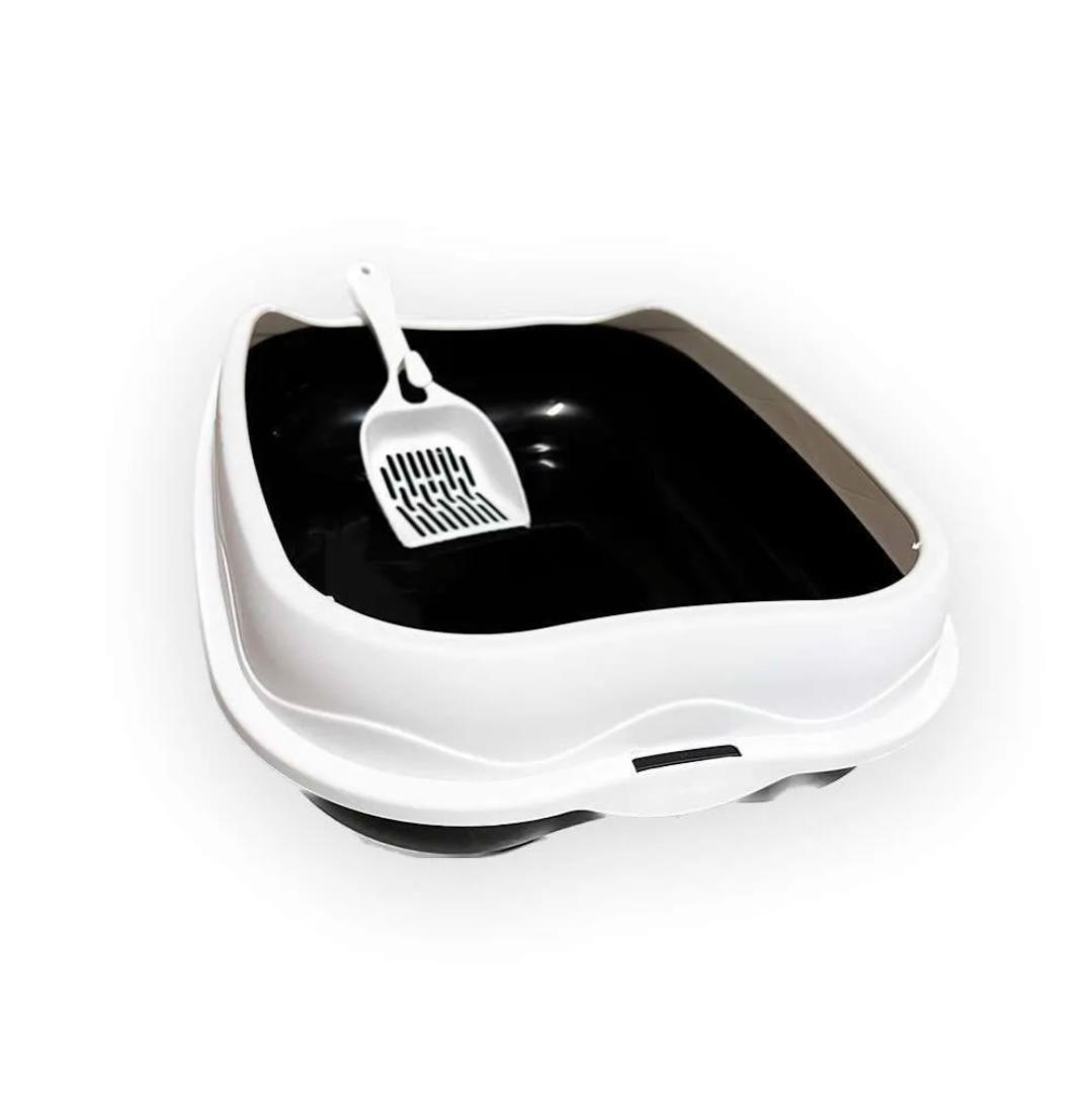 Two Tone Cat Litter Tray 37cm x 27cm x 12cm