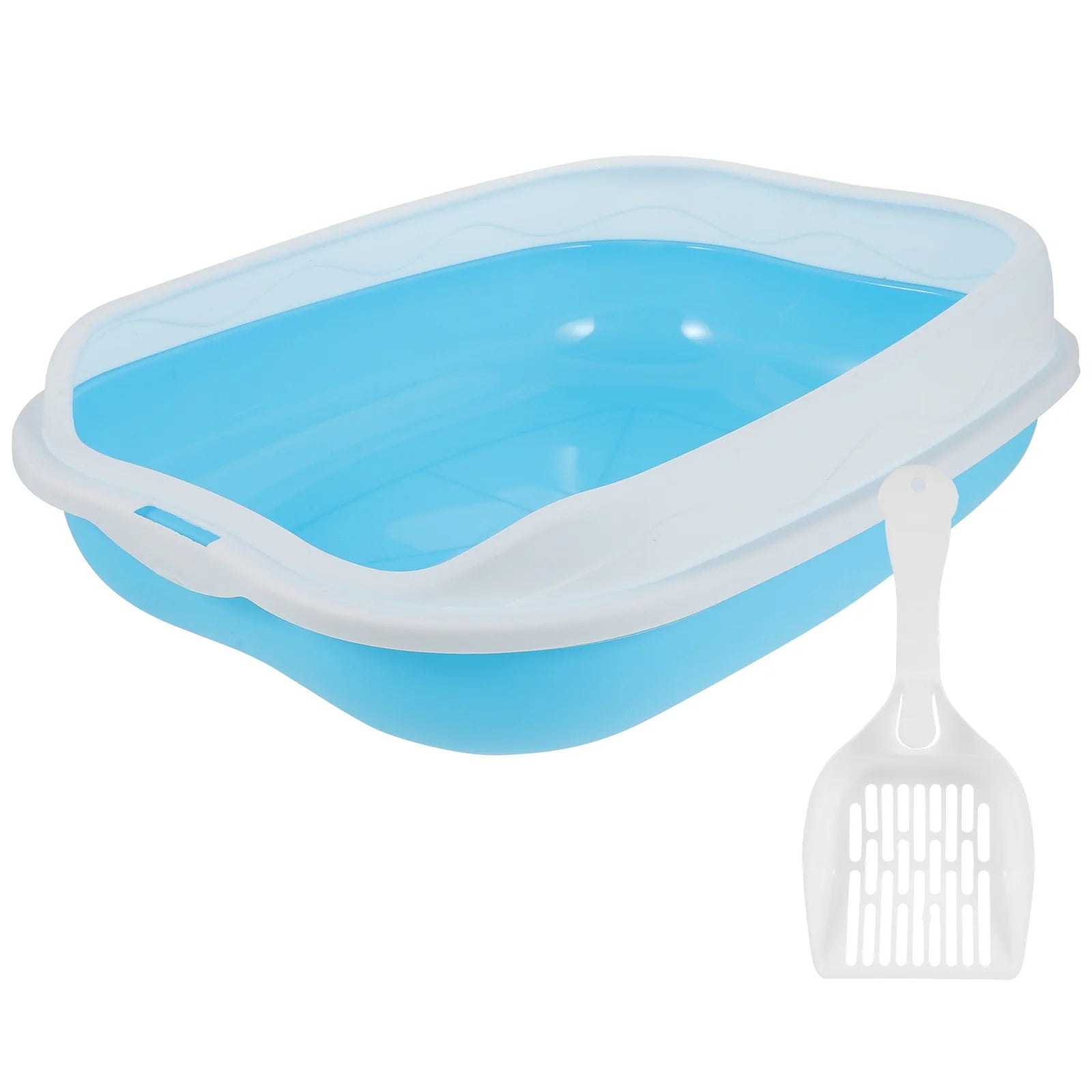 Two Tone Cat Litter Tray 37cm x 27cm x 12cm