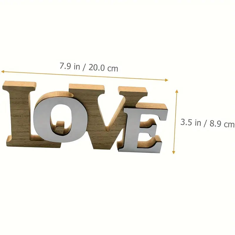 Wooden Love Theme Sign