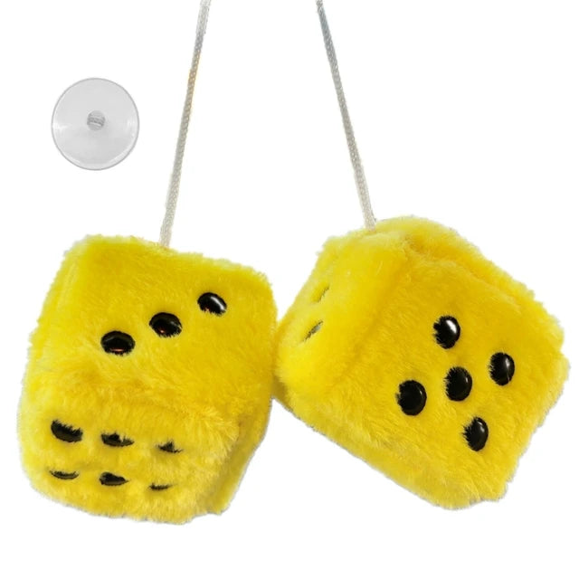 Fuzzy Plush Dice