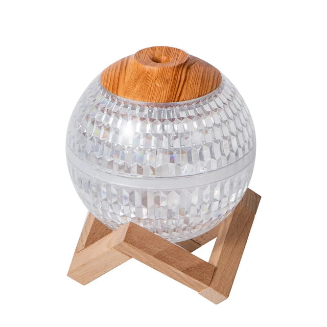 Shining Planet Air Humidifier USB Ultra Home Desktop Colorful Atmosphere Night Light Crystal Ball Aroma Diffuser Portable