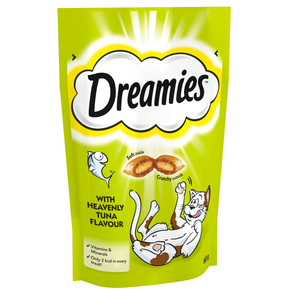 Dreamies Cat Treat Biscuits with Heavenly Tuna Flavour 60g