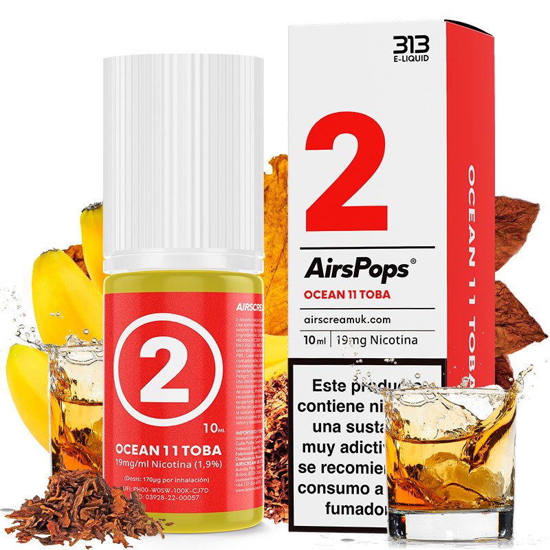 AirsPops No2 Ocean 11 Toba Nic Salt 10ml