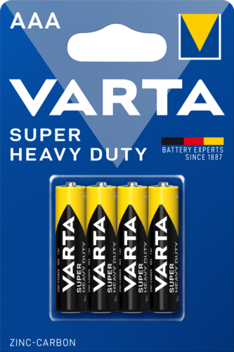 Varta Super Heavy Duty AAA Batteries (4pcs/pack)