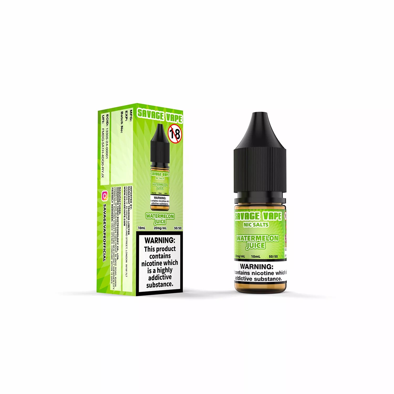 Savage Vape Watermelon Juice Nic Salt 10ml