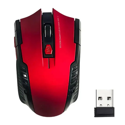 Wireless Gaming Mouse Optical Mouse Home Office 6 Keys Mouse Portable Game Wireless Mice With USB Receiver 1600DPI 2.4GHz