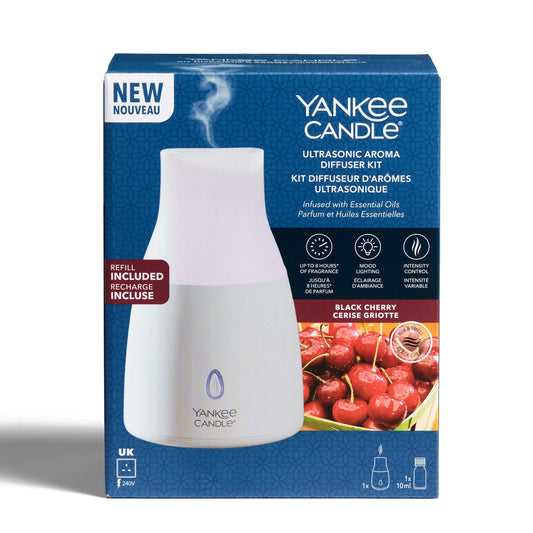 Yankee Candle Ultrasonic Aroma Diffuser Kit - Black Cherry