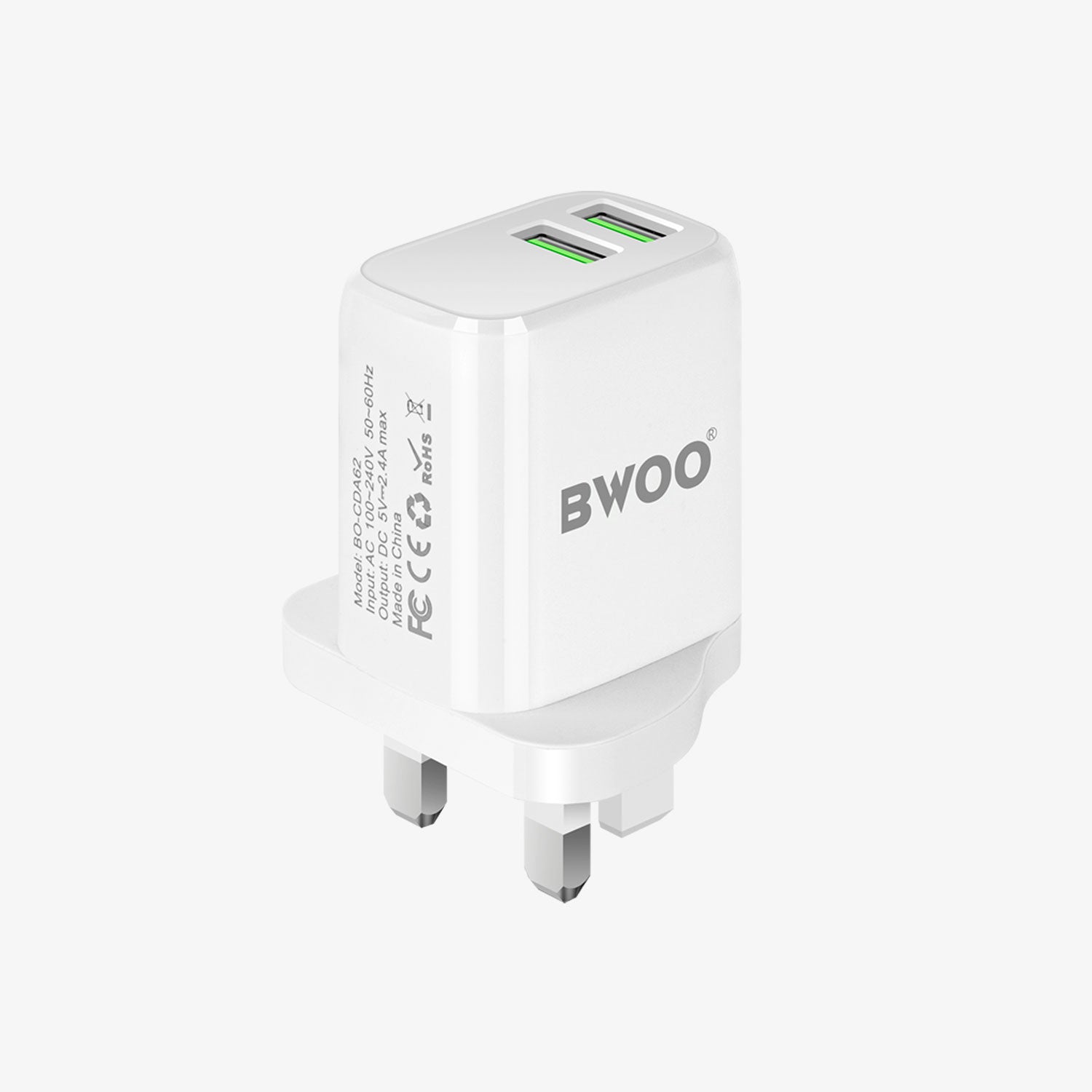 BWOO 2 USB Fast Charger with Cable