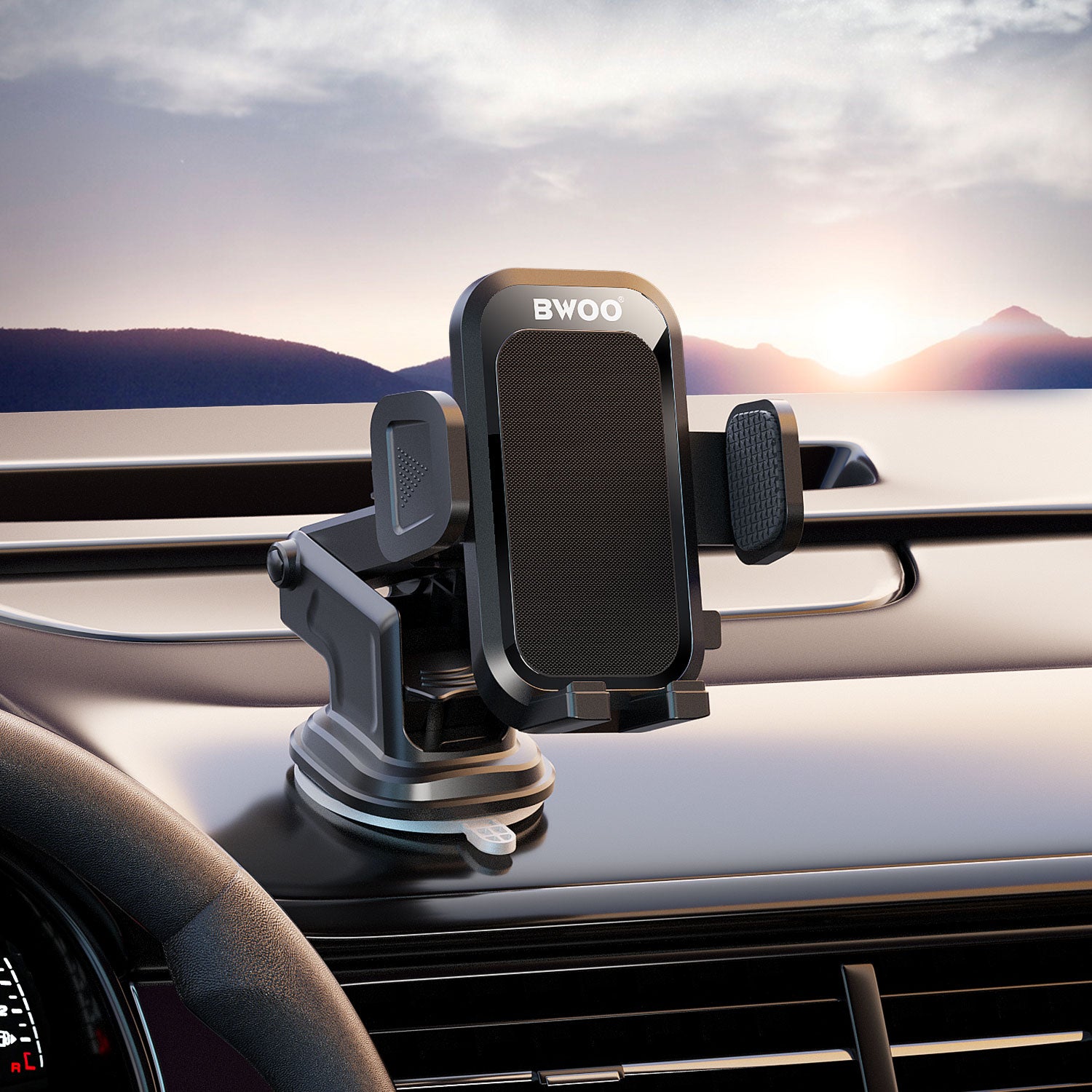 BWOO Dashboard Car Mobile Phone Holder Car Mount