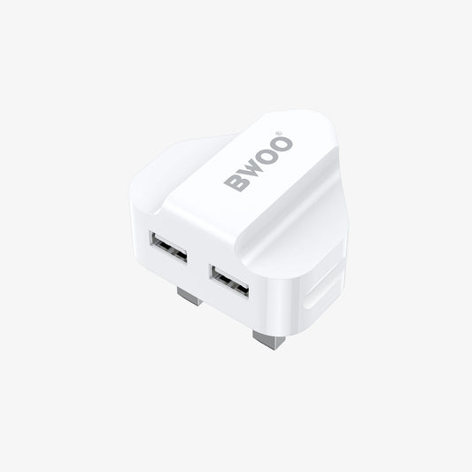 BWOO 2.1A Fast Charging Dual USB Ports Wall Charger CDA09