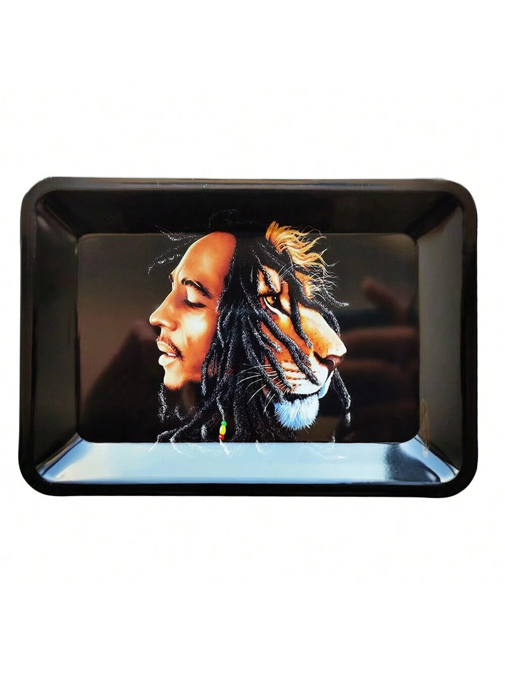 Metal Rolling Tray Bob Marley Lion