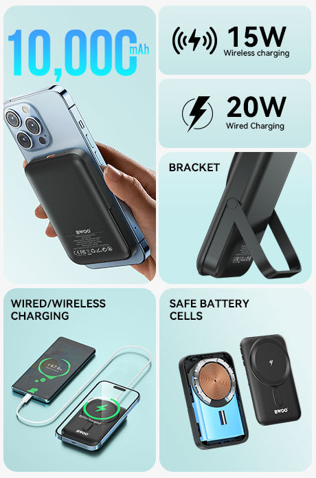 BWOO BO-P33 10000mAh Magnetic Power Bank