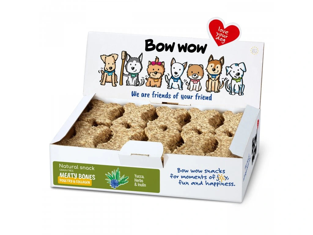 Bow Wow Meaty Natural Bones Poultry & Collagen Dog Treats 1pc