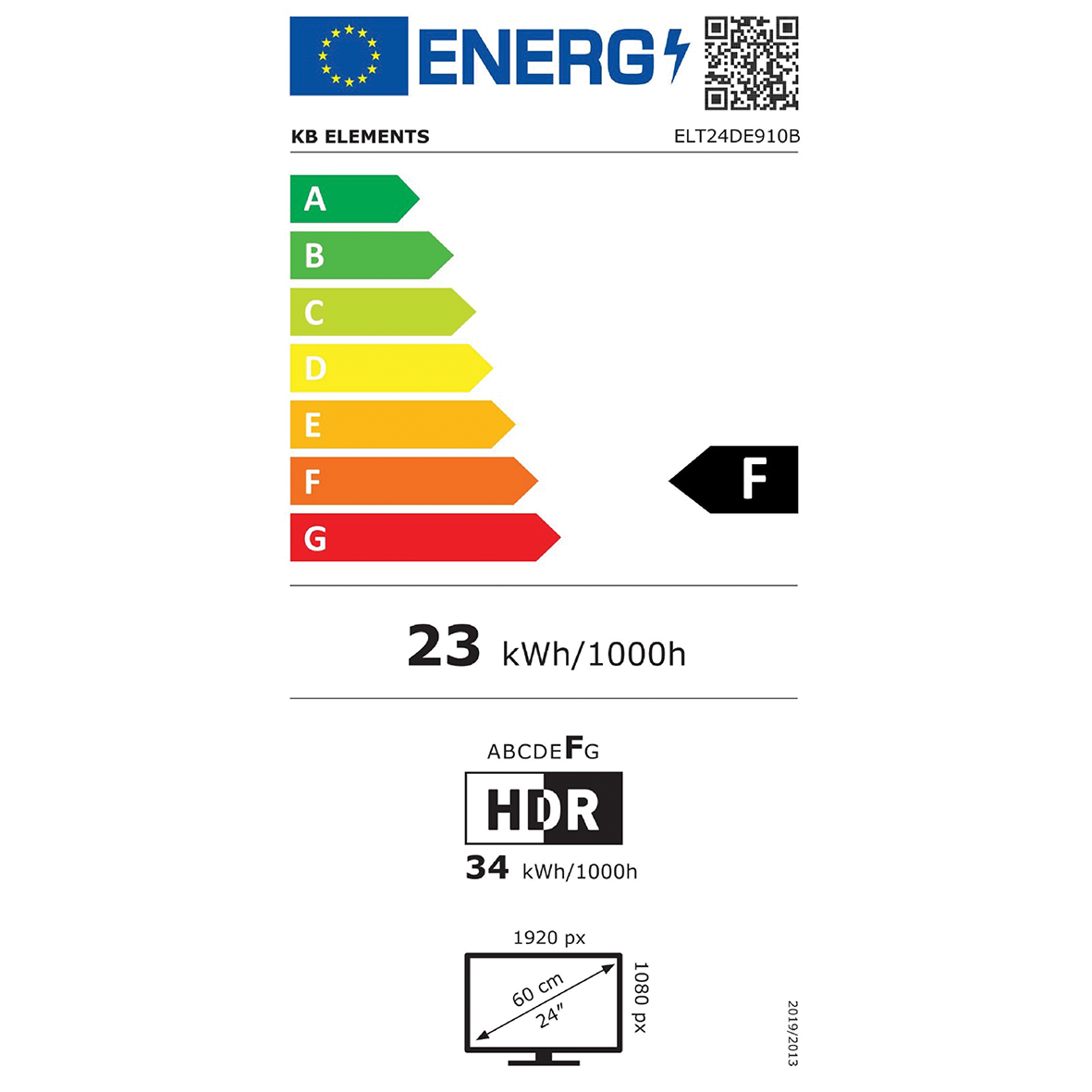 KB Elements 24'' LED TV FHD ELT24DE910B