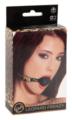 Excellent Power Silicone Gag Ball Leopard Frenzy