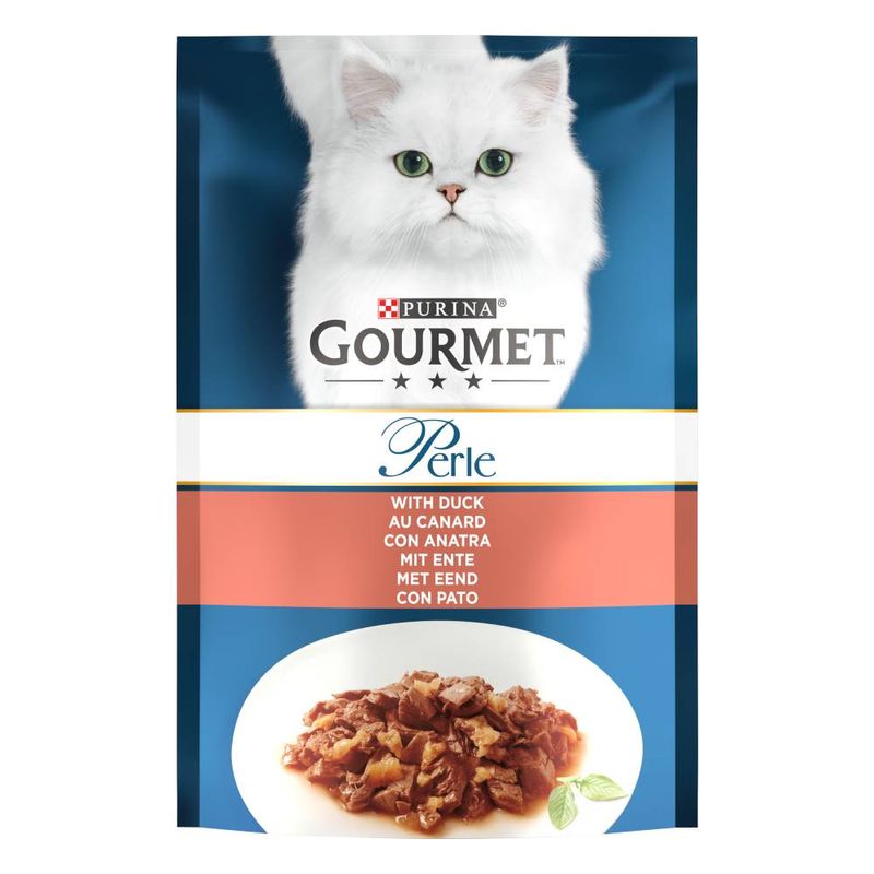 Purina Gourmet Perle with Duck Wet Cat Food Pouch 85g