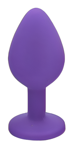 Silicone Butt Plug Purple M