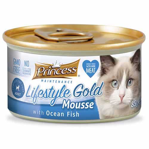 Princess Maintenance Lifestyle Mousse Adult Cat Food Ocean Fish 85g