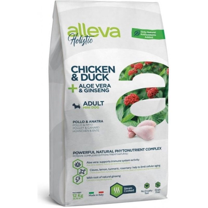 Alleva Holistic Adult Mini Dog Chicken & Duck Dry Dog Food 2kg