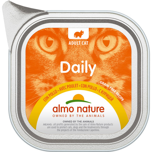 Almo Nature Daily Chicken Wet Cat Food Tray 100g