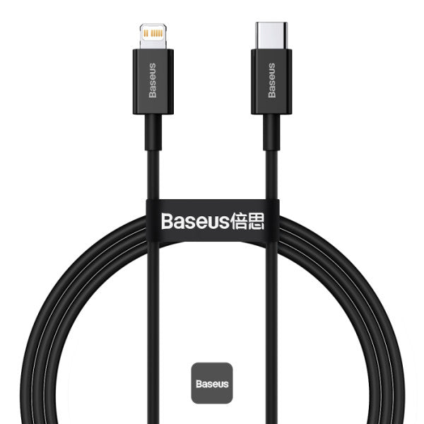 Baseus USB C to iPhone Cable (Black) 1m/100cm