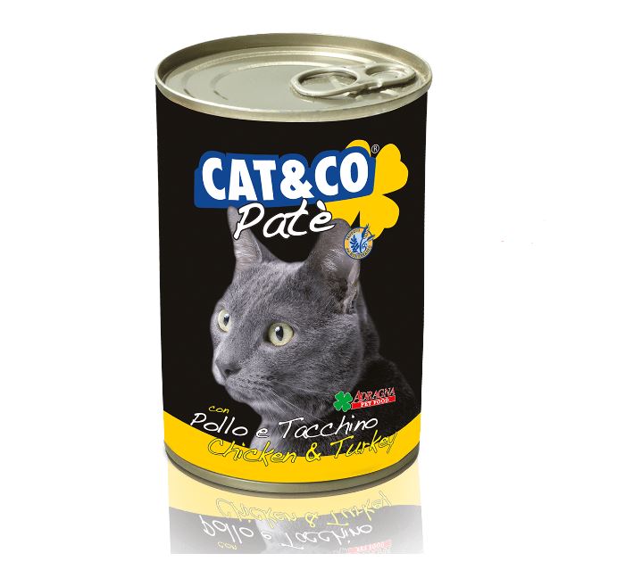 Cat & Co Chicken & Turkey Patè Wet Cat Food Can 405g