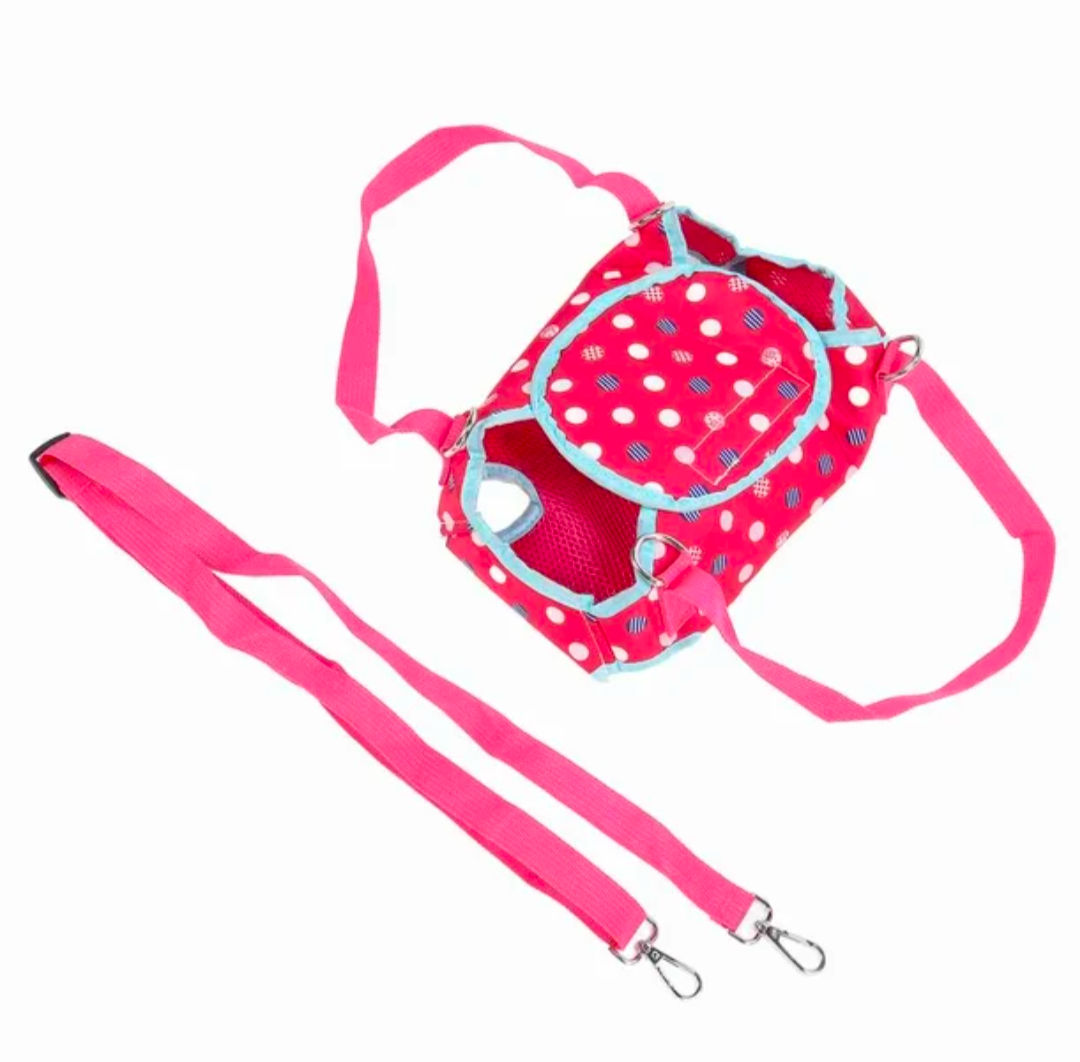 Dog Support Harness Polkadot Pattern