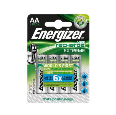 Energizer Recharge Extreme (Rechargeable) AA Batteries 4 Pack