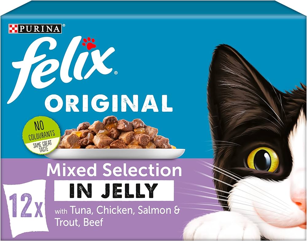 Felix Mixed Selection In Jelly Wet Cat Food Pouch 12x100g