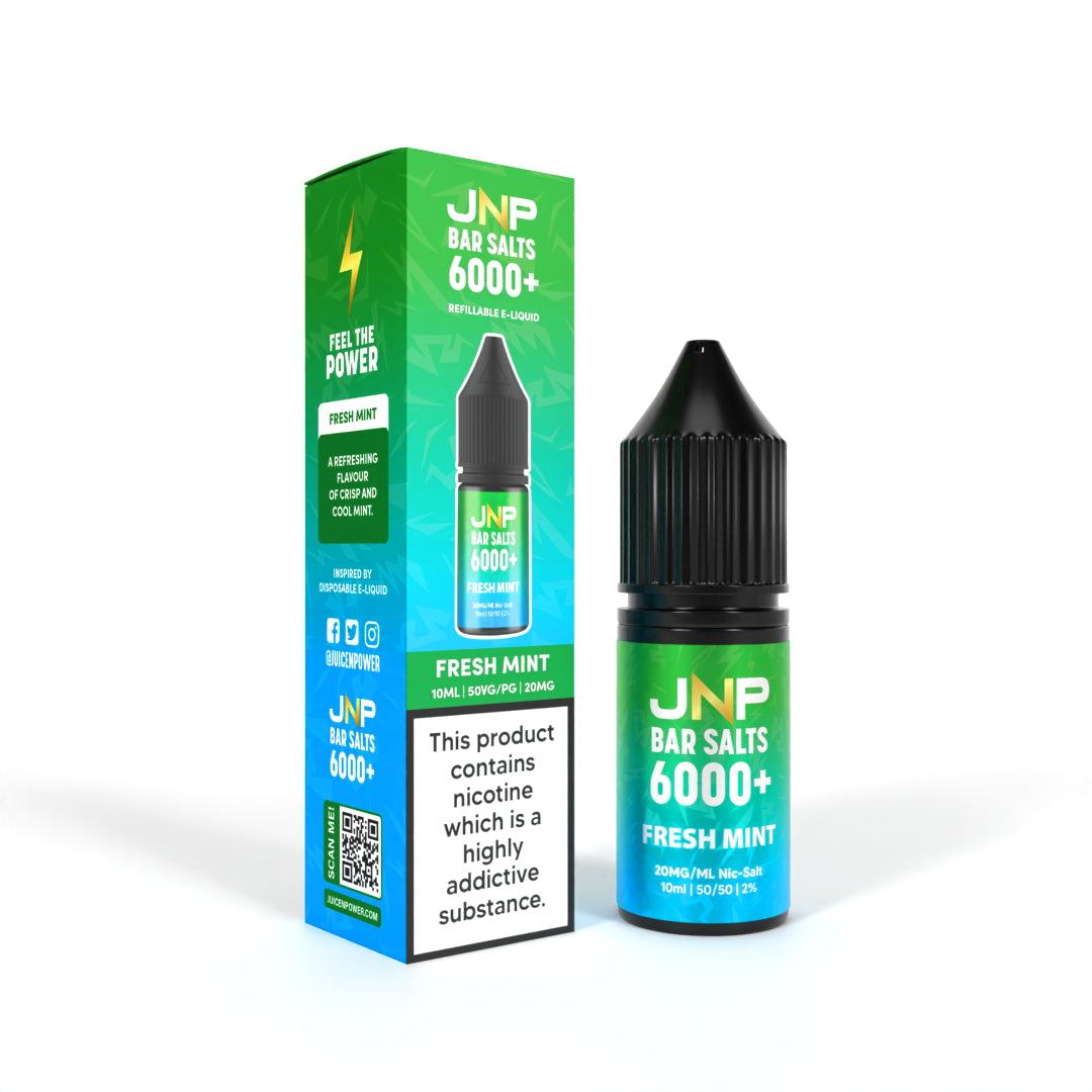 JNP Bar Salts 6000+ Fresh Mint Nicotine Salt 10ml