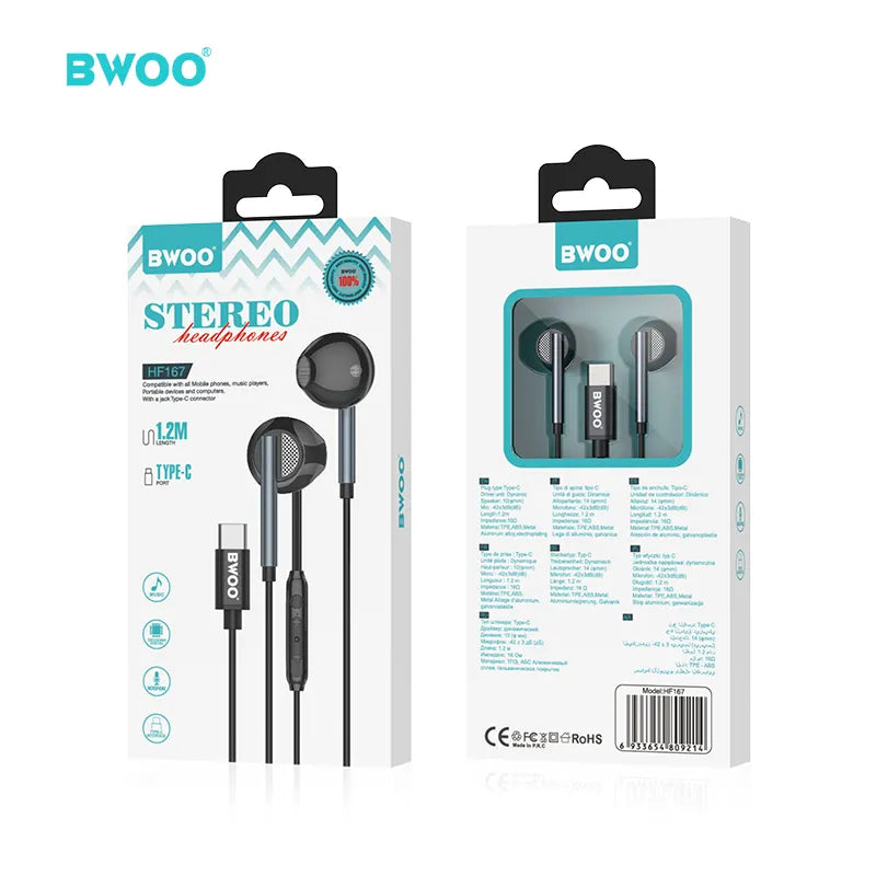 BWOO Wired Headphones