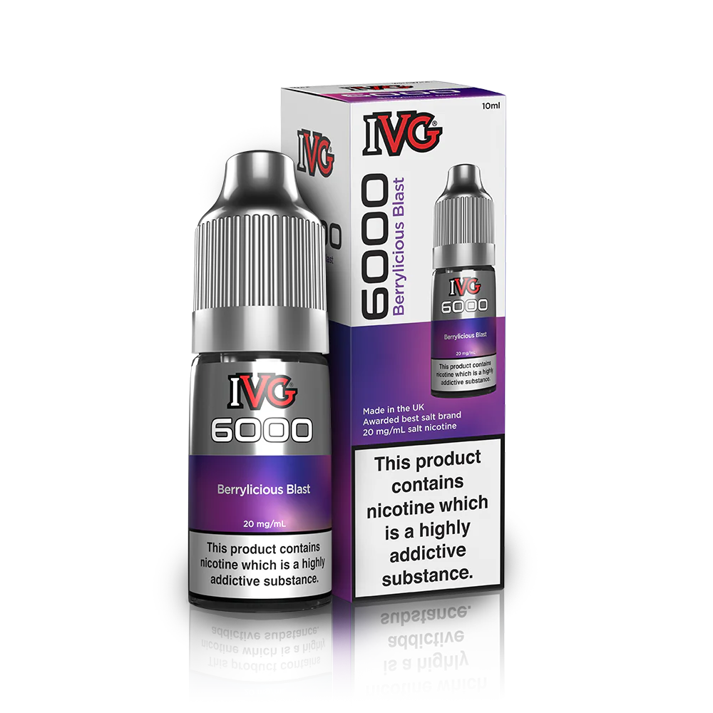 IVG 6000 Berrylicious Blast Nic Salt 10ml