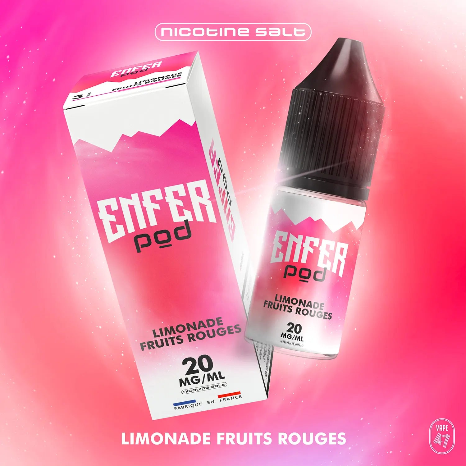 ENFER Pod Limonade Fruits Rouges Nic Salt 10ml