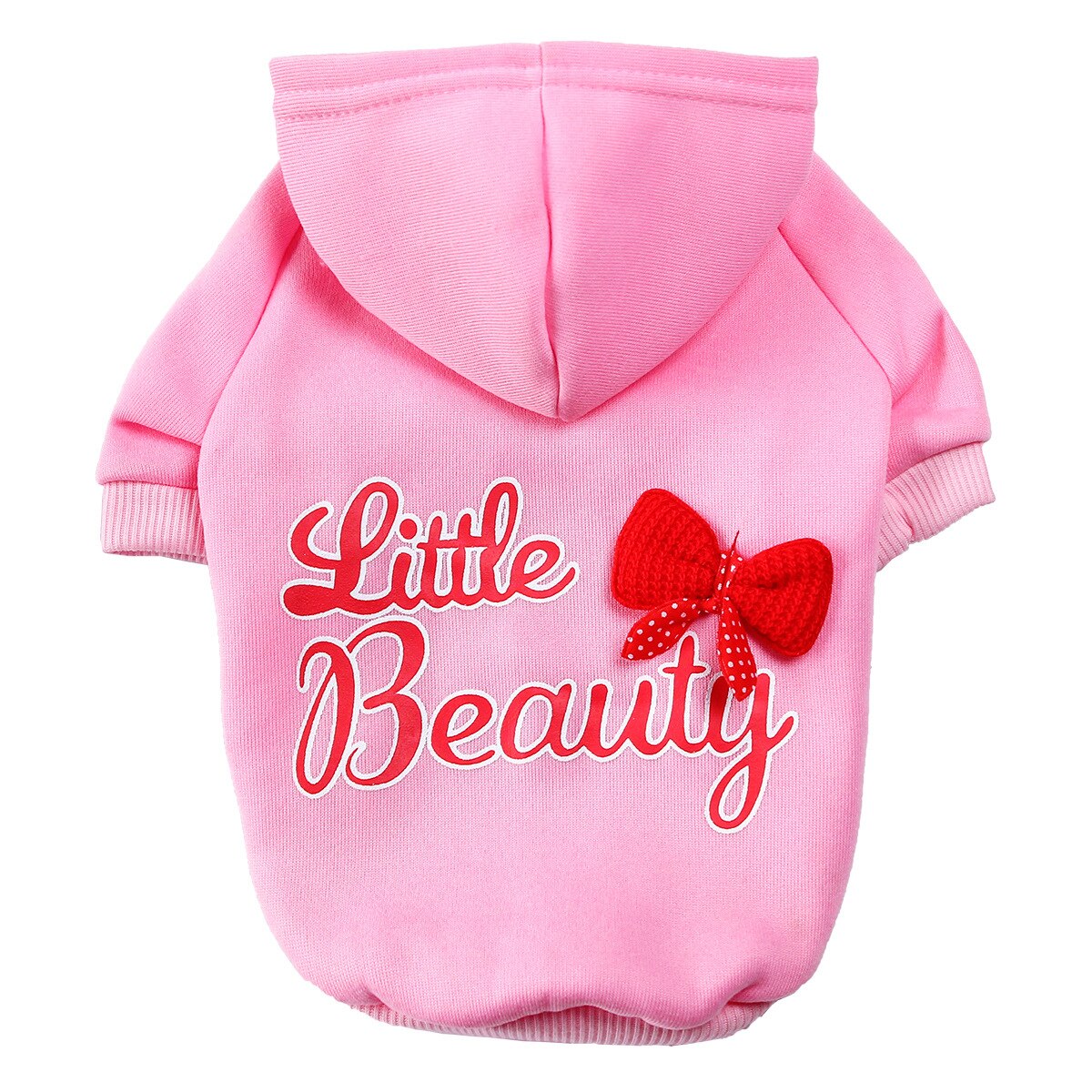 Dog Hoodie Little Beauty Pattern Pink