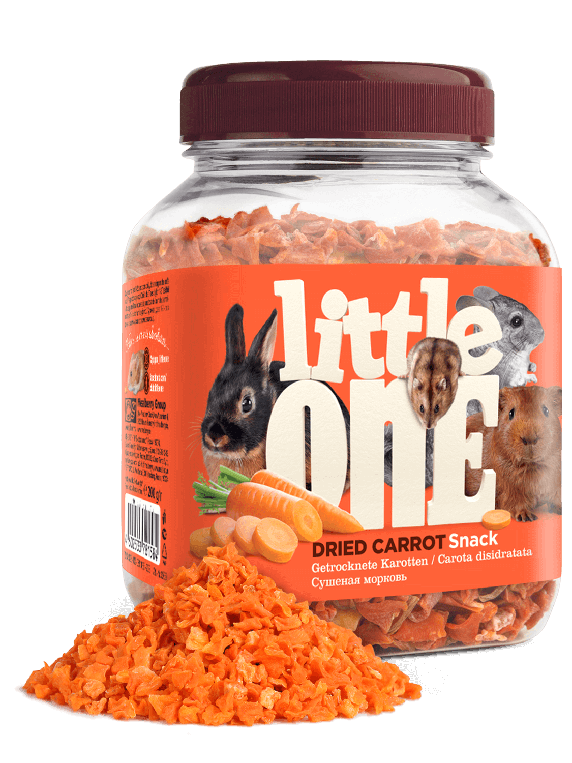 Little One Dried Carrot Snack Jar 150g