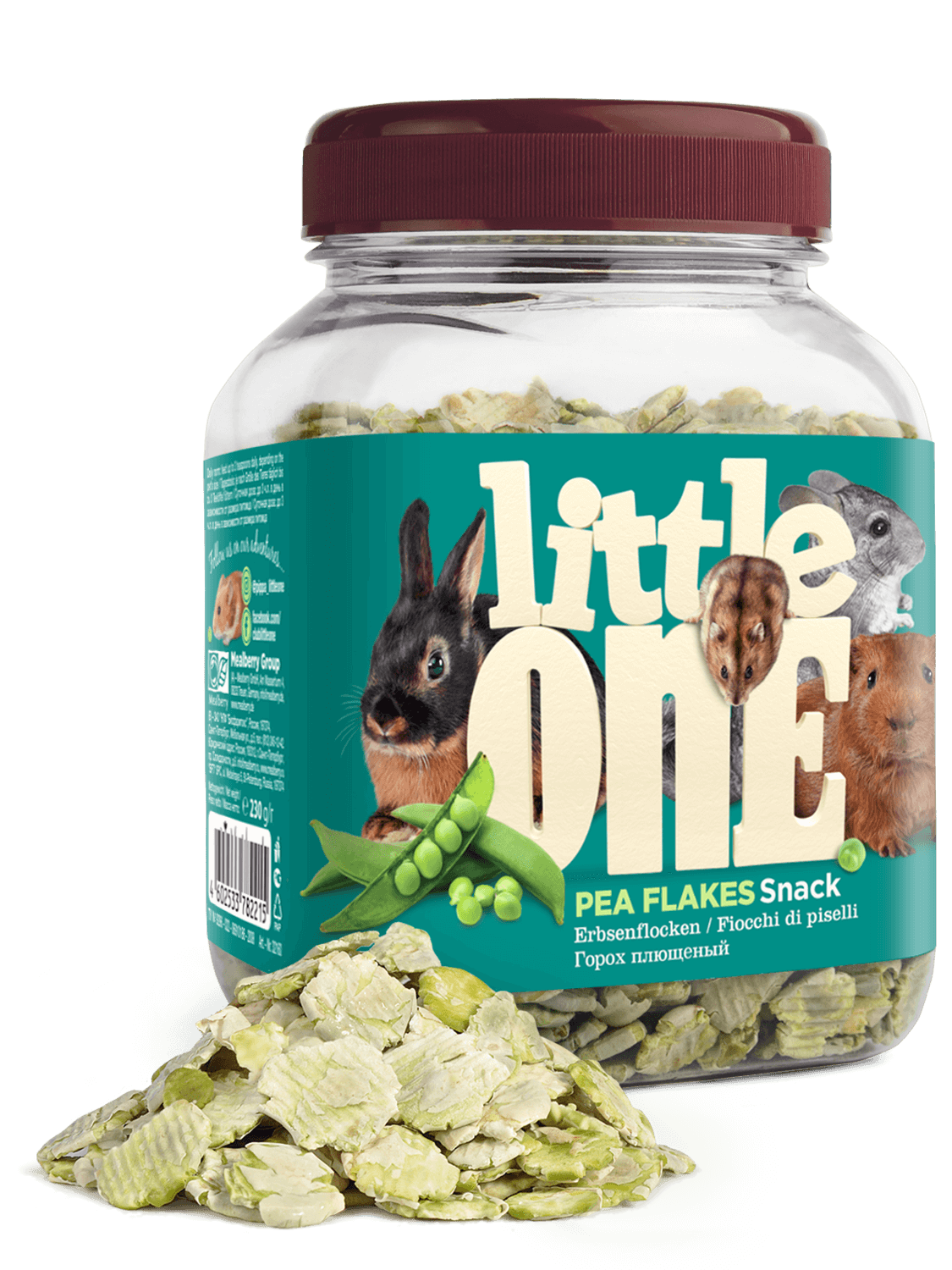 Little One Pea Flakes Snack Jar 150g