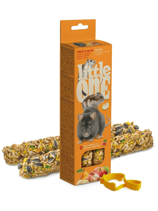 Little One Rodent Fuit & Nut Sticks 2x60g