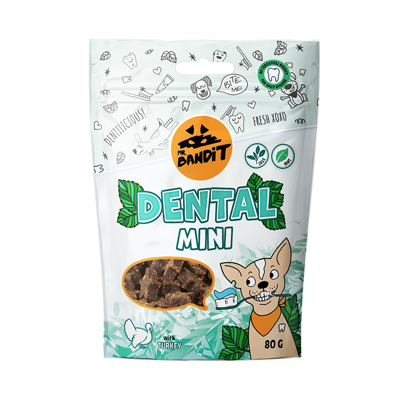 Mr. Bandit Dental Mini Turkey Dog 80g