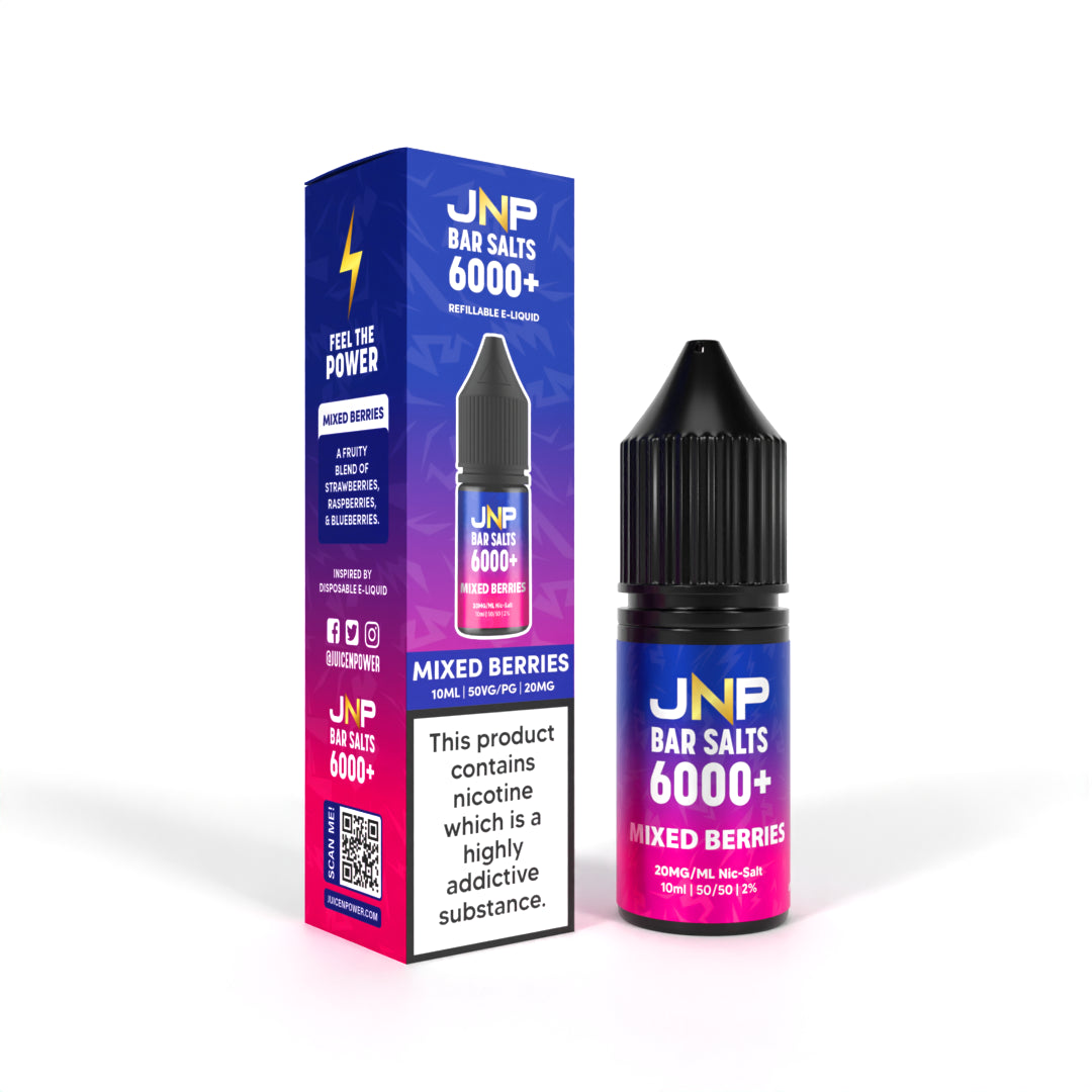 JNP Bar Salts 6000+ Mixed Berries Nicotine Salt 10ml