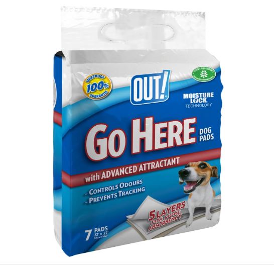 Out Petcare Moisture Lock Training Pads x7