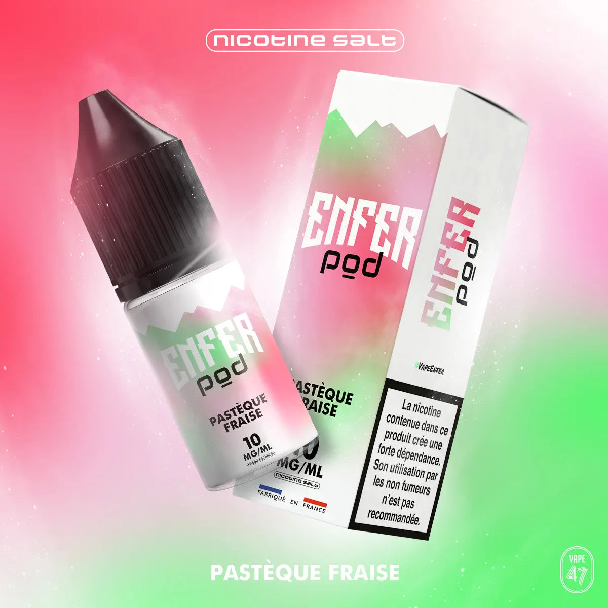 ENFER Pod Pastèque Fraise Nic Salt 10ml