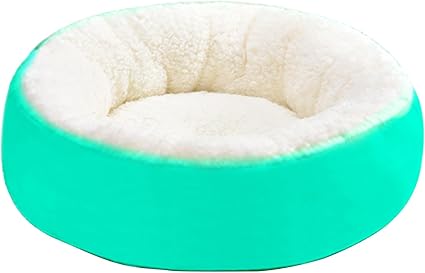 Small Pet Bed 30cm Green/White