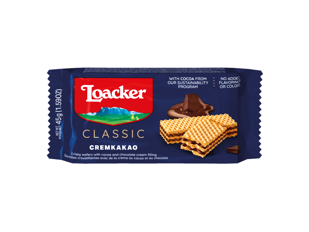 Loacker Wafer Classic Cremkakao 45g