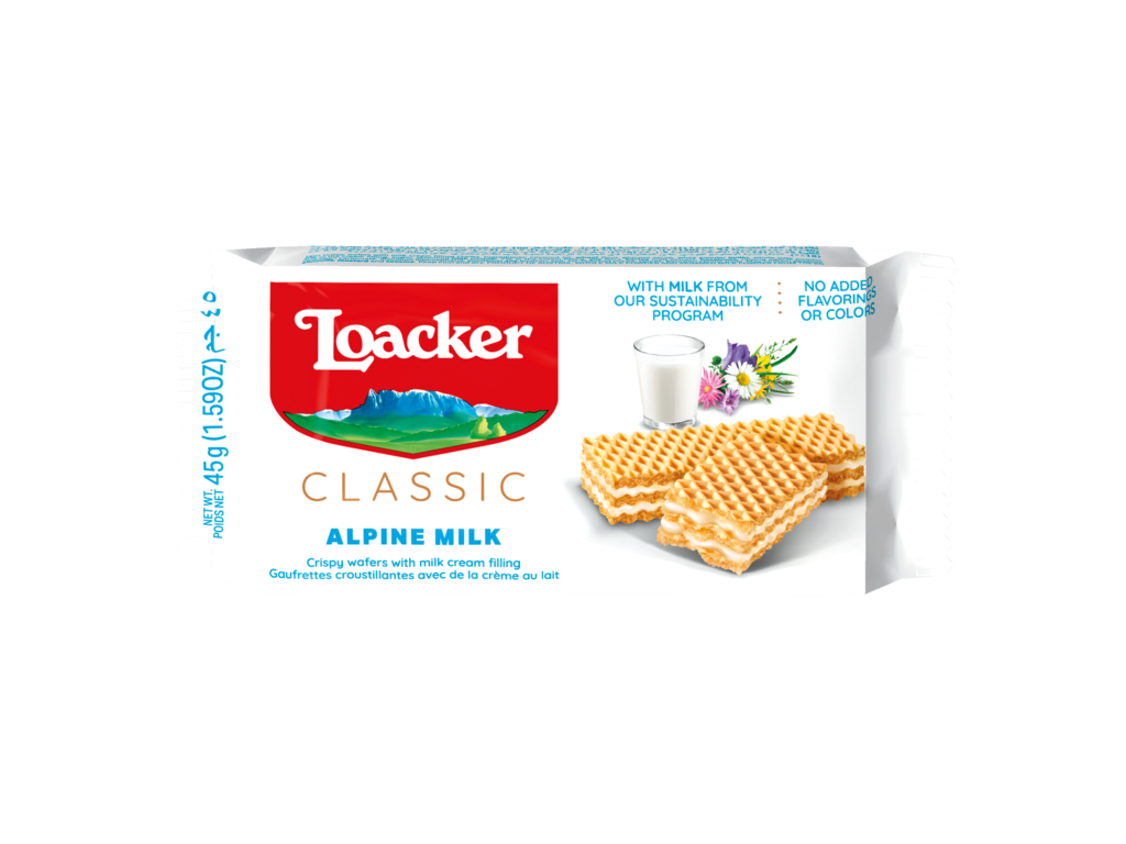 Loacker Wafer Classic Alpine Milk 45g